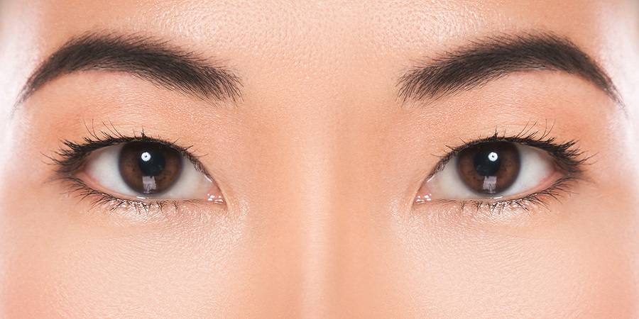Close-up of Asian eyes